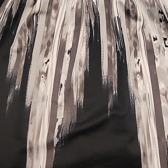 Apt. 9 Sleeveless Fit & Flare A-Line Dress Abstract Gray & Black Print SZ Medium - Picture 7 of 11